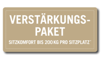 Verstärkungs-Paket für Sitzkomfort bis 200 KG pro Sitzplatz